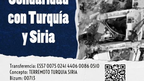 Solidaridad Turquía y Siria